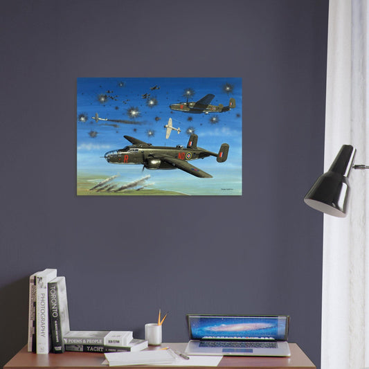 Thijs Postma - Poster - North American Mitchell B-25C 320 Sqn Brest Poster Only TP Aviation Art 