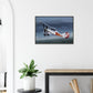 Thijs Postma - Poster - Polikarpov I-5 In The Sky - Metal Frame Poster - Metal Frame TP Aviation Art 