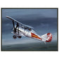 Thijs Postma - Poster - Polikarpov I-5 In The Sky - Metal Frame Poster - Metal Frame TP Aviation Art 45x60 cm / 18x24″ 
