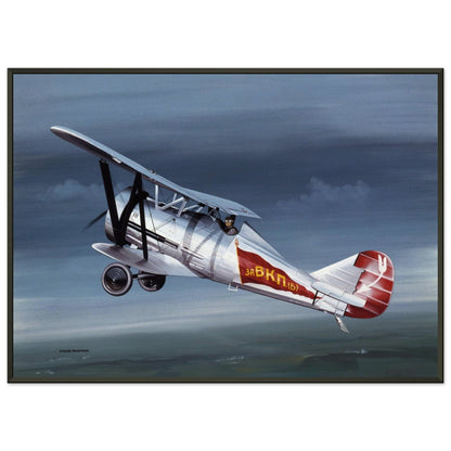 Thijs Postma - Poster - Polikarpov I-5 In The Sky - Metal Frame Poster - Metal Frame TP Aviation Art 50x70 cm / 20x28″ 