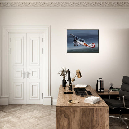 Thijs Postma - Poster - Polikarpov I-5 In The Sky - Metal Frame Poster - Metal Frame TP Aviation Art 