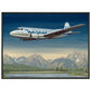 Thijs Postma - Poster - SAAB 90A Scandia SAS Flying Over Sweden - Metal Frame Poster - Metal Frame TP Aviation Art 45x60 cm / 18x24″ 