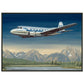 Thijs Postma - Poster - SAAB 90A Scandia SAS Flying Over Sweden - Metal Frame Poster - Metal Frame TP Aviation Art 50x70 cm / 20x28″ 
