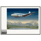 Thijs Postma - Poster - SAAB 90A Scandia SAS Flying Over Sweden - Metal Frame Poster - Metal Frame TP Aviation Art 70x100 cm / 28x40″ 