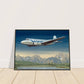 Thijs Postma - Poster - SAAB 90A Scandia SAS Flying Over Sweden - Metal Frame Poster - Metal Frame TP Aviation Art 