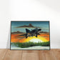 Thijs Postma - Poster - SAAB J-35 Draken - Metal Frame Poster - Metal Frame TP Aviation Art 