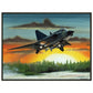 Thijs Postma - Poster - SAAB J-35 Draken - Metal Frame Poster - Metal Frame TP Aviation Art 45x60 cm / 18x24″ 