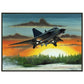 Thijs Postma - Poster - SAAB J-35 Draken - Metal Frame Poster - Metal Frame TP Aviation Art 50x70 cm / 20x28″ 