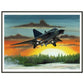 Thijs Postma - Poster - SAAB J-35 Draken - Metal Frame Poster - Metal Frame TP Aviation Art 60x80 cm / 24x32″ 
