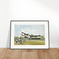 Thijs Postma - Poster - Santos-Dumont 14-bis First Flight Over Europe - Metal Frame Poster - Metal Frame TP Aviation Art 