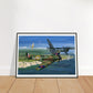 Thijs Postma - Poster - Supermarine Spitfire Mk.1 Battle Of Britain - Metal Frame Poster - Metal Frame TP Aviation Art 