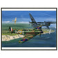 Thijs Postma - Poster - Supermarine Spitfire Mk.1 Battle Of Britain - Metal Frame Poster - Metal Frame TP Aviation Art 45x60 cm / 18x24″ 