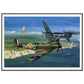 Thijs Postma - Poster - Supermarine Spitfire Mk.1 Battle Of Britain - Metal Frame Poster - Metal Frame TP Aviation Art 70x100 cm / 28x40″ 