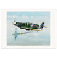 Thijs Postma - Poster - Supermarine Spitfire Vb versus Messerschmitt Bf 109E Poster Only TP Aviation Art 50x70 cm / 20x28″ 