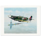 Thijs Postma - Poster - Supermarine Spitfire Vb versus Messerschmitt Bf 109E Poster Only TP Aviation Art 60x80 cm / 24x32″ 