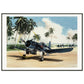 Thijs Postma - Poster - Vought F4U-1A Corsair Of Lt Ike Kepford In The Pacific - Metal Frame Poster - Metal Frame TP Aviation Art 70x100 cm / 28x40″ 