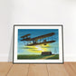 Thijs Postma - Poster - Wright Flyer First Flight Over The Netherlands 1909 - Metal Frame Poster - Metal Frame TP Aviation Art 