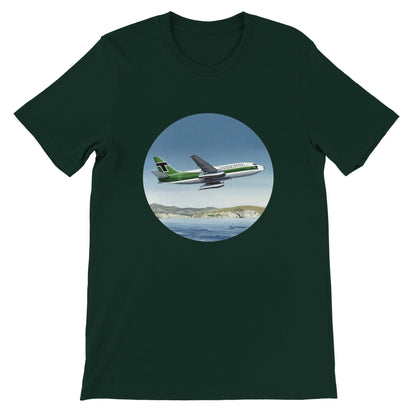 Thijs Postma - T-shirt - Boeing 737-200 Transavia Türkiye - Premium Unisex T-shirt TP Aviation Art Forest S 