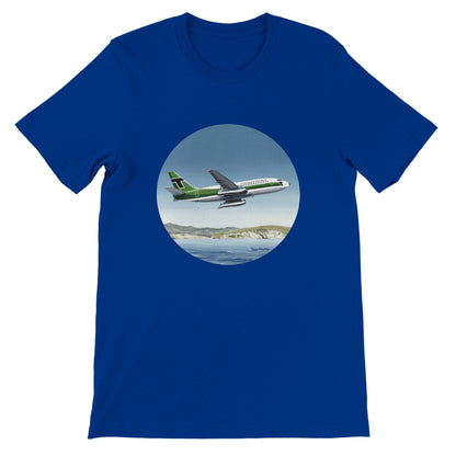 Thijs Postma - T-shirt - Boeing 737-200 Transavia Türkiye - Premium Unisex T-shirt TP Aviation Art True Royal S 
