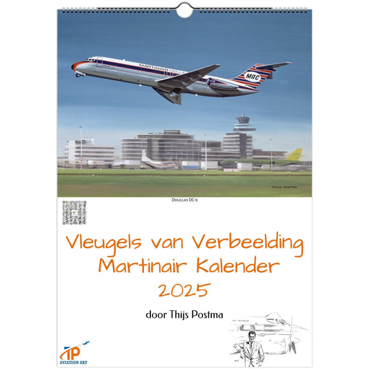 Thijs Postma - Vleugels van Verbeelding - Martinair Kalender 2025 Calendar TP Aviation Art 