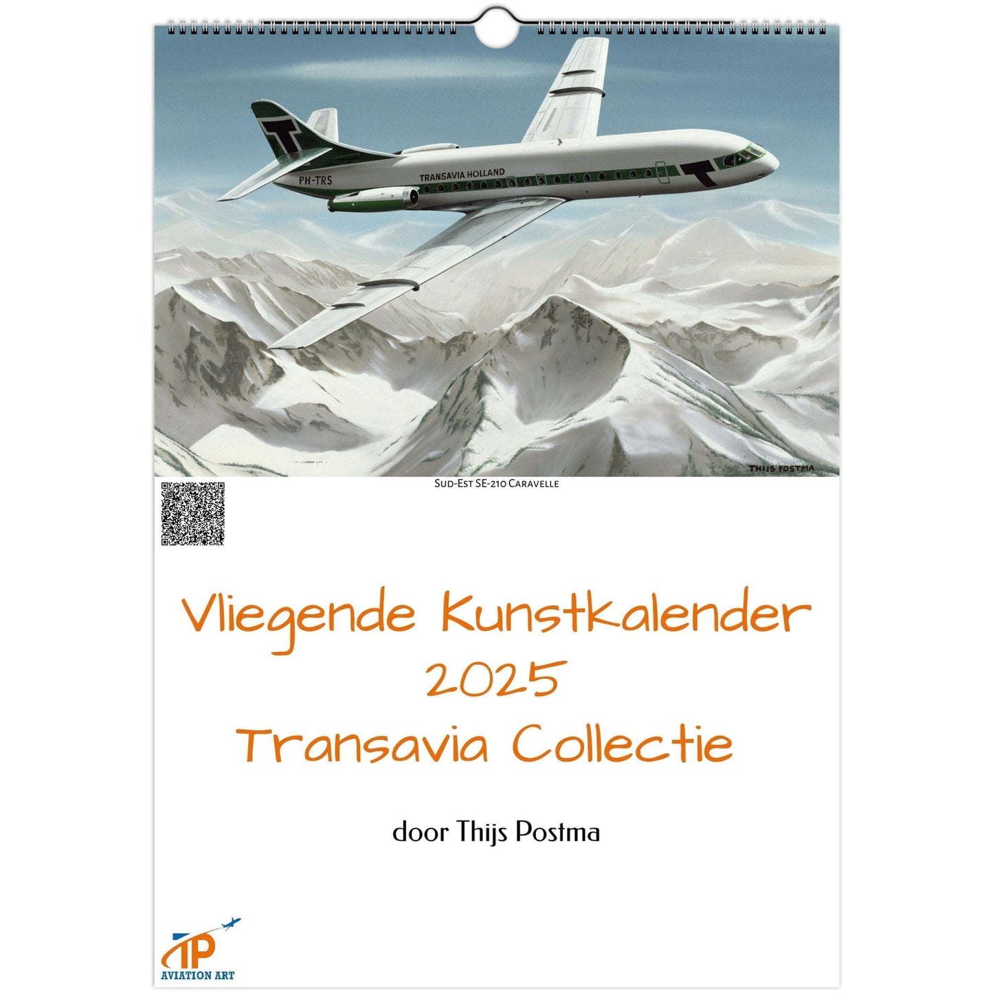 Thijs Postma - Vliegende Kunstkalender 2025 - Transavia Collectie Calendar TP Aviation Art 