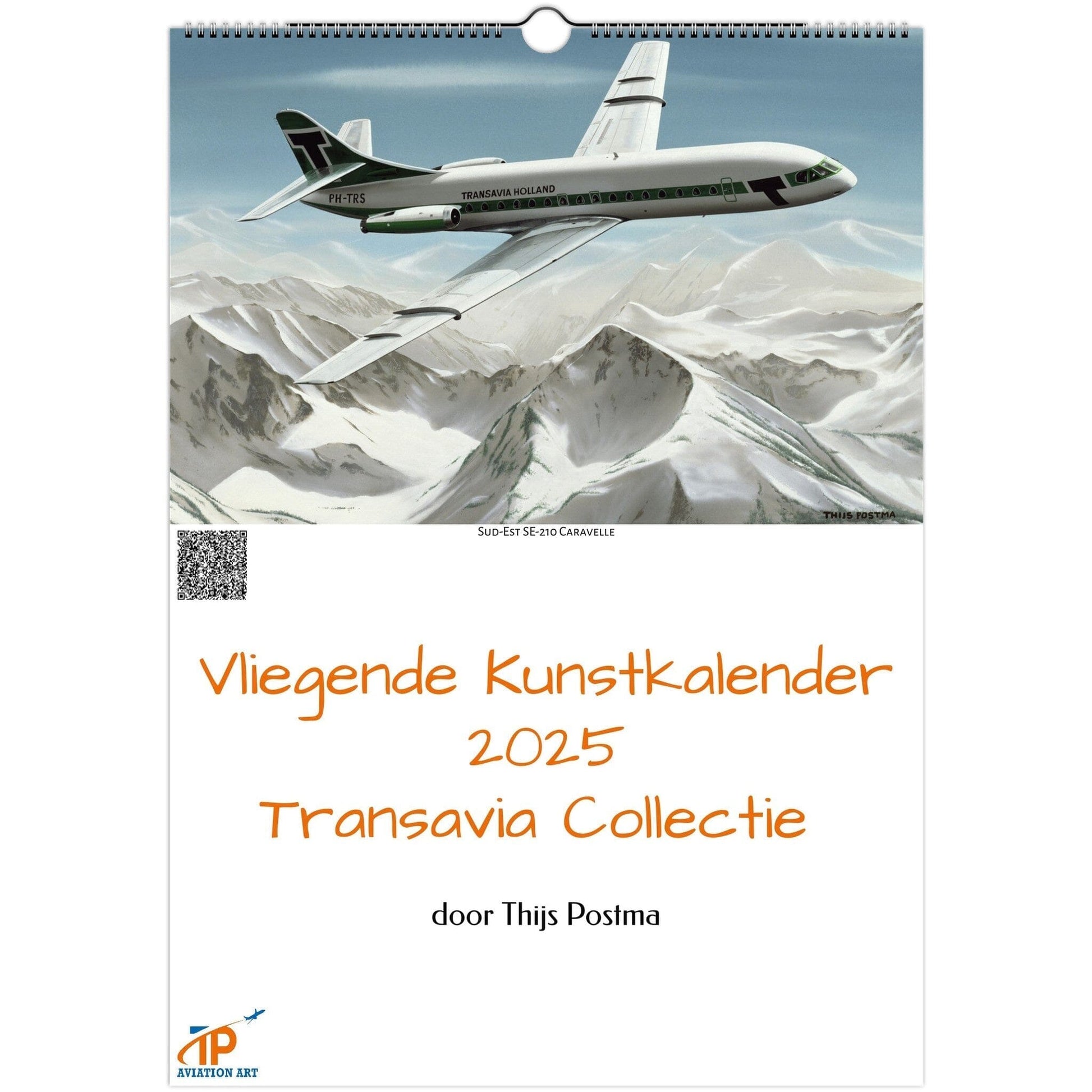 Thijs Postma - Vliegende Kunstkalender 2025 - Transavia Collectie Calendar TP Aviation Art 