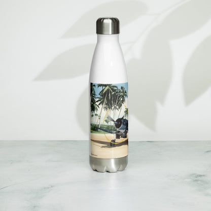 Thijs Postma - Water Bottle - Vought F4U-1A Corsair Of Lt Ike Kepford In The Pacific Water Bottles TP Aviation Art 