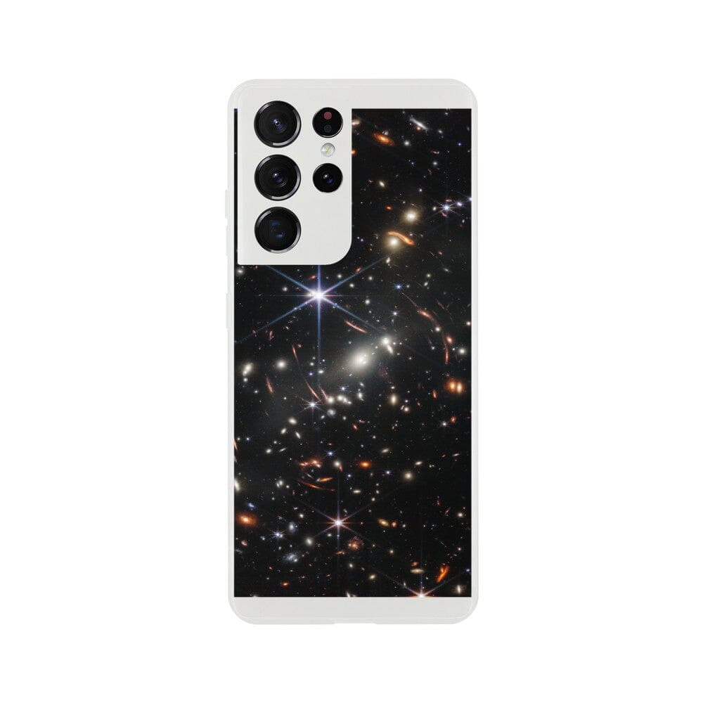 NASA - Phone Case Flexi - 1. Webb's First Deep Field (NIRCam Image) - James Webb Space Telescope Phone Case TP Aviation Art Galaxy S21 Ultra 