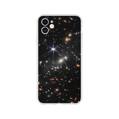 NASA - Phone Case Flexi - 1. Webb's First Deep Field (NIRCam Image) - James Webb Space Telescope Phone Case TP Aviation Art iPhone 11 