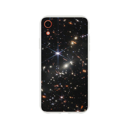 NASA - Phone Case Flexi - 1. Webb's First Deep Field (NIRCam Image) - James Webb Space Telescope Phone Case TP Aviation Art iPhone XR 