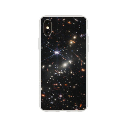 NASA - Phone Case Flexi - 1. Webb's First Deep Field (NIRCam Image) - James Webb Space Telescope Phone Case TP Aviation Art iPhone XS 
