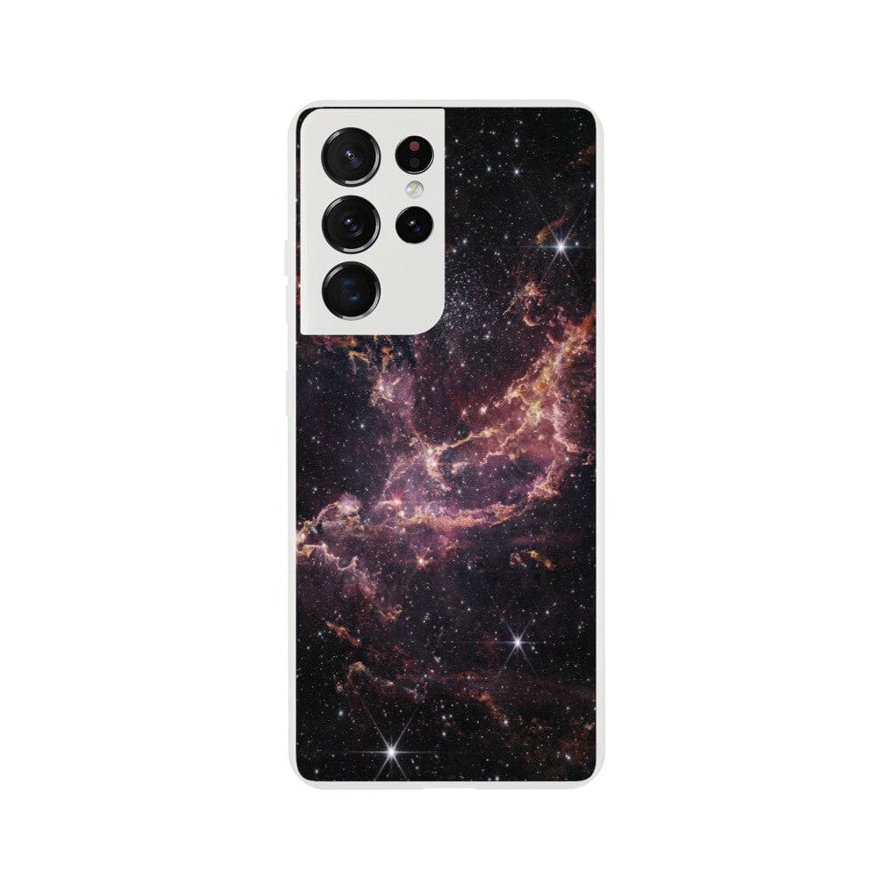 NASA - Phone Case Flexi - 14. NGC 346 (NIRCam Image) - James Webb Space Telescope Phone Case TP Aviation Art Galaxy S21 Ultra 