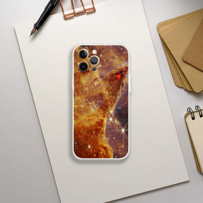 NASA - Phone Case Flexi - 9. Pillars of Creation (NIRCam Image) - James Webb Space Telescope Phone Case TP Aviation Art 