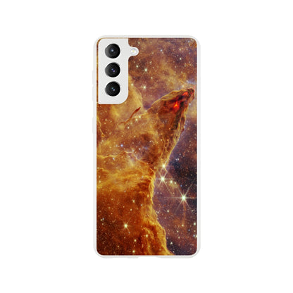 NASA - Phone Case Flexi - 9. Pillars of Creation (NIRCam Image) - James Webb Space Telescope Phone Case TP Aviation Art Galaxy S21 