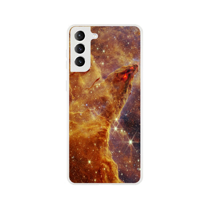 NASA - Phone Case Flexi - 9. Pillars of Creation (NIRCam Image) - James Webb Space Telescope Phone Case TP Aviation Art Galaxy S21 Plus 