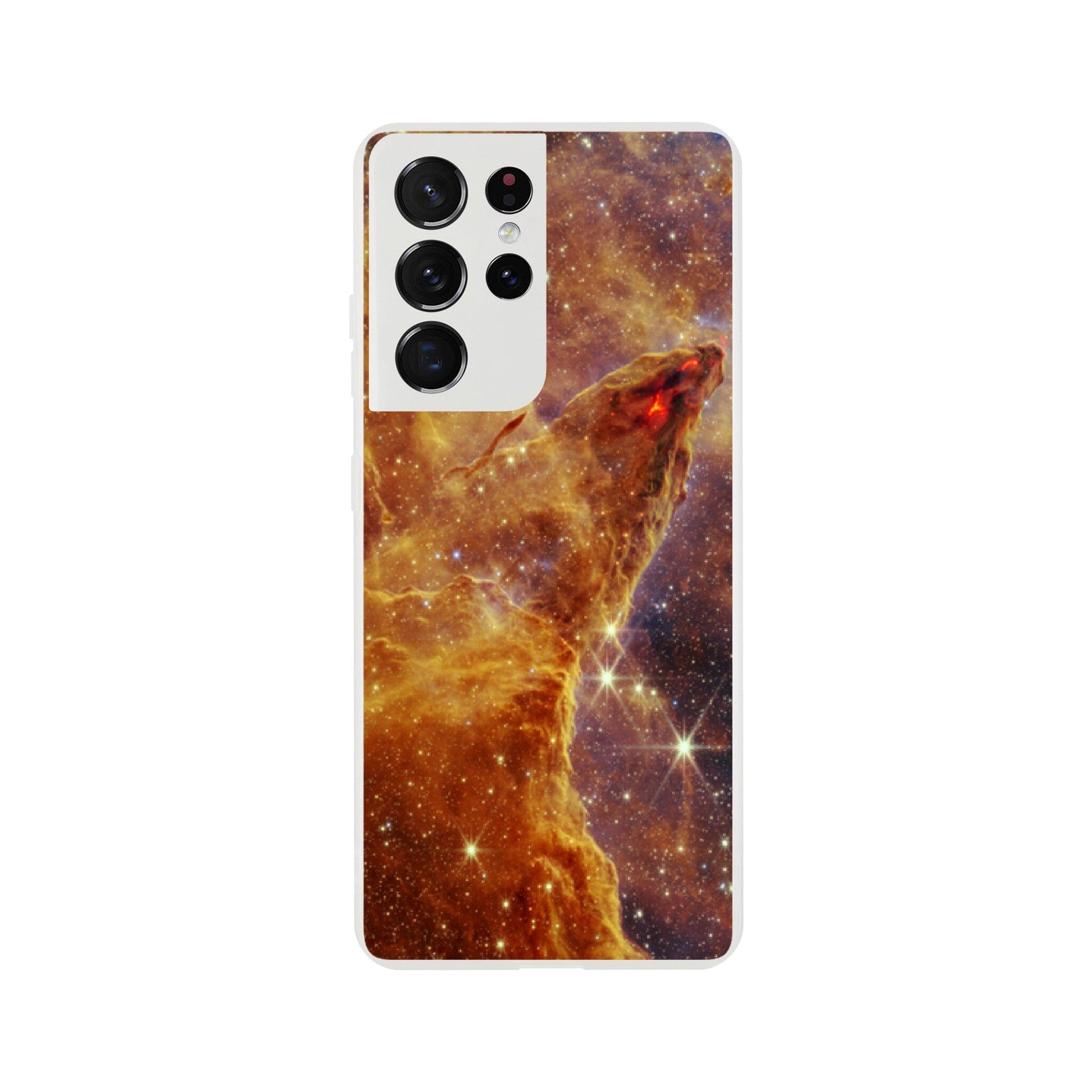 NASA - Phone Case Flexi - 9. Pillars of Creation (NIRCam Image) - James Webb Space Telescope Phone Case TP Aviation Art Galaxy S21 Ultra 