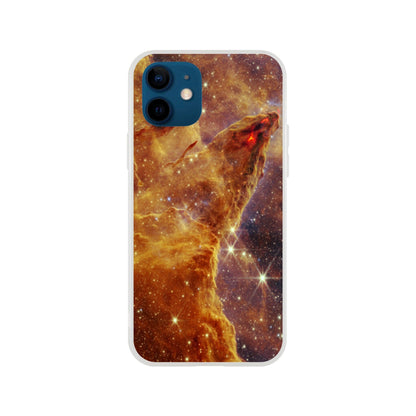 NASA - Phone Case Flexi - 9. Pillars of Creation (NIRCam Image) - James Webb Space Telescope Phone Case TP Aviation Art iPhone 12 