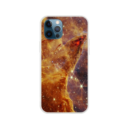 NASA - Phone Case Flexi - 9. Pillars of Creation (NIRCam Image) - James Webb Space Telescope Phone Case TP Aviation Art iPhone 12 Pro 