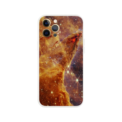 NASA - Phone Case Flexi - 9. Pillars of Creation (NIRCam Image) - James Webb Space Telescope Phone Case TP Aviation Art iPhone 12 Pro Max 