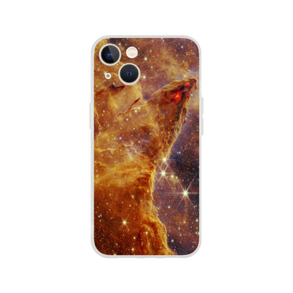 NASA - Phone Case Flexi - 9. Pillars of Creation (NIRCam Image) - James Webb Space Telescope Phone Case TP Aviation Art iPhone 13 