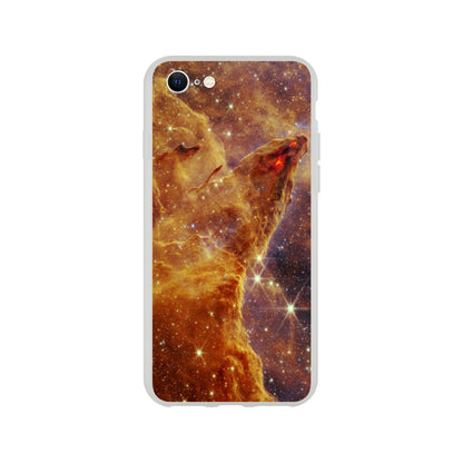 NASA - Phone Case Flexi - 9. Pillars of Creation (NIRCam Image) - James Webb Space Telescope Phone Case TP Aviation Art iPhone 7 
