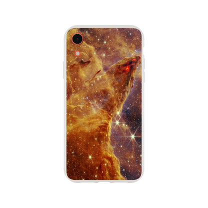 NASA - Phone Case Flexi - 9. Pillars of Creation (NIRCam Image) - James Webb Space Telescope Phone Case TP Aviation Art iPhone XR 