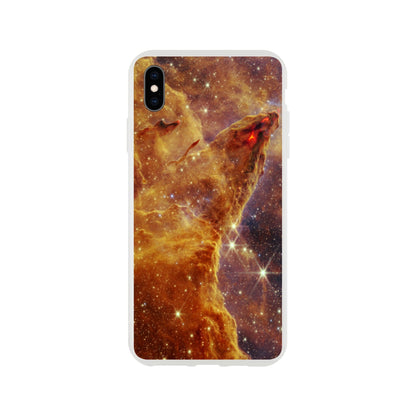 NASA - Phone Case Flexi - 9. Pillars of Creation (NIRCam Image) - James Webb Space Telescope Phone Case TP Aviation Art iPhone XS Max 