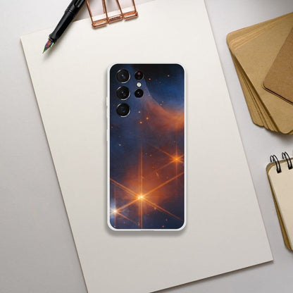 NASA - Phone Flexi case - 15. Chamaeleon I Molecular Cloud (NIRCam Image) - James Webb Space Telescope Phone Case TP Aviation Art 