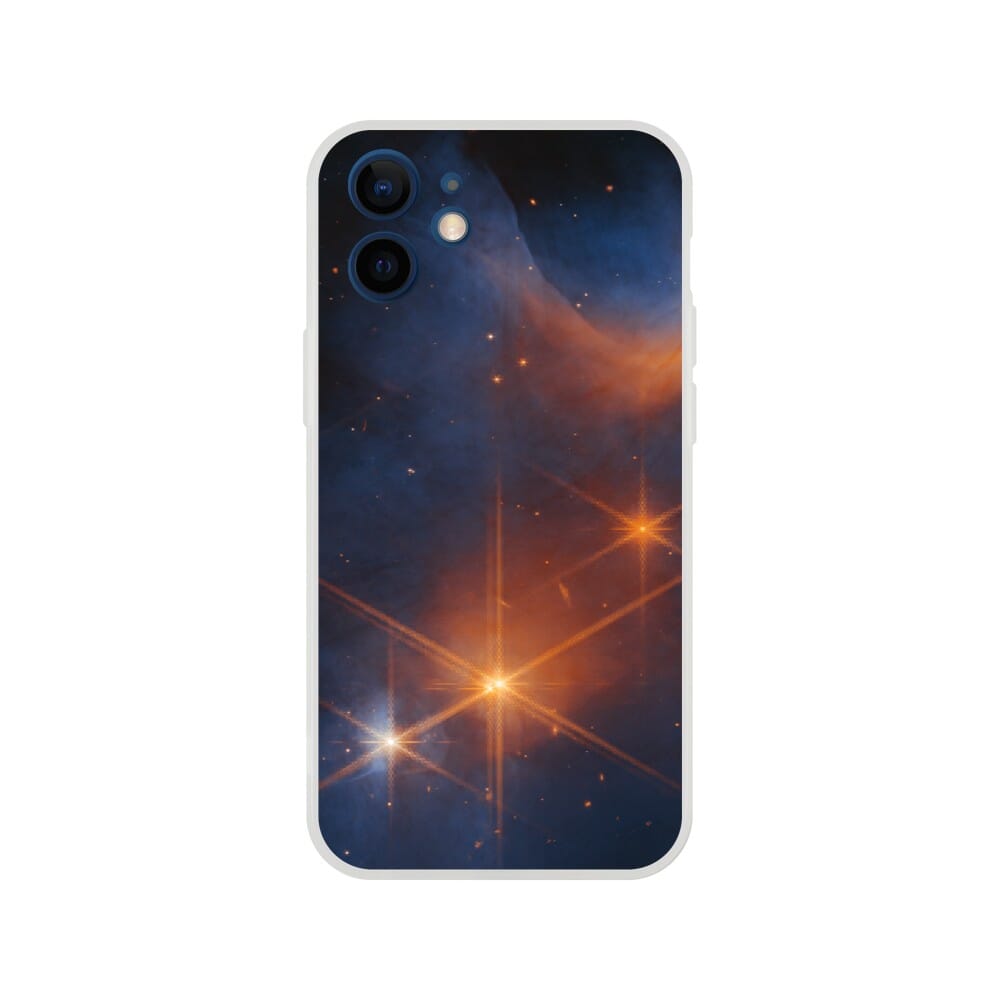NASA - Phone Flexi case - 15. Chamaeleon I Molecular Cloud (NIRCam Image) - James Webb Space Telescope Phone Case TP Aviation Art iPhone 12 Mini 