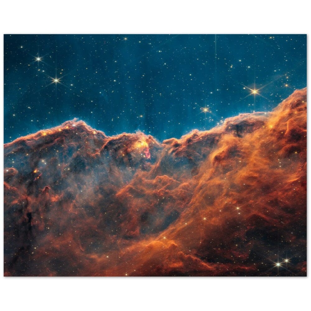 NASA - Poster - 13. Carina Nebula Jets (NIRCam Image) - James Webb Space Telescope Poster Only TP Aviation Art 40x50 cm / 16x20″ 