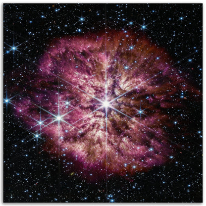 NASA - Poster - 16. WR 124 (NIRCam and MIRI Composite Image) - James Webb Space Telescope Poster Only TP Aviation Art 50x50 cm / 20x20″ 