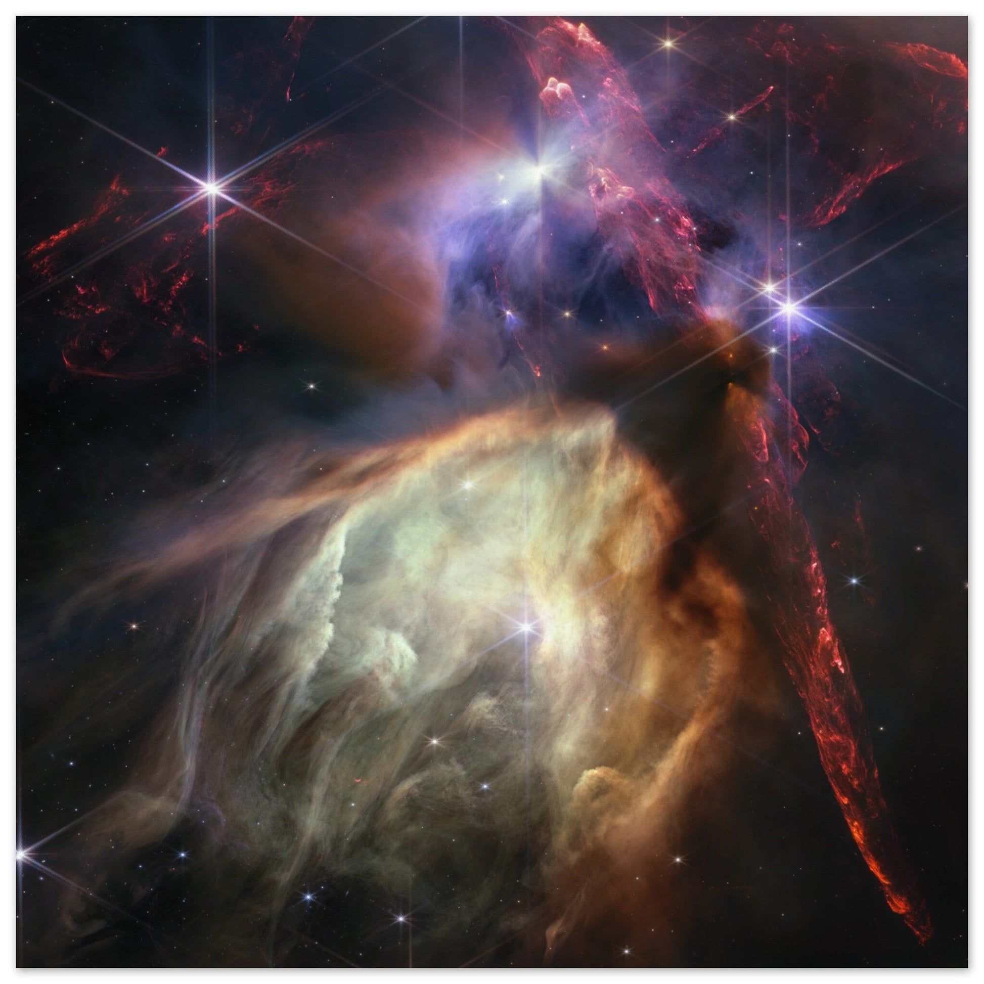 NASA - Poster - 21. Rho Ophiuchi (NIRCam Image) - James Webb Space Telescope Poster Only TP Aviation Art 50x50 cm / 20x20″ 