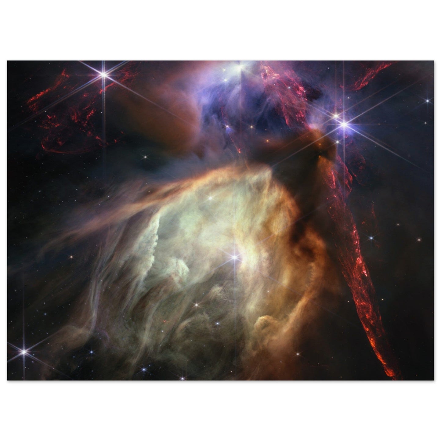 NASA - Poster - 21. Rho Ophiuchi (NIRCam Image) - James Webb Space Telescope Poster Only TP Aviation Art 75x100 cm / 30x40″ 