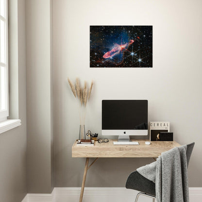 NASA - Poster - 22. Herbig-Haro 46/47 (NIRCam Image) - James Webb Space Telescope Poster Only TP Aviation Art 